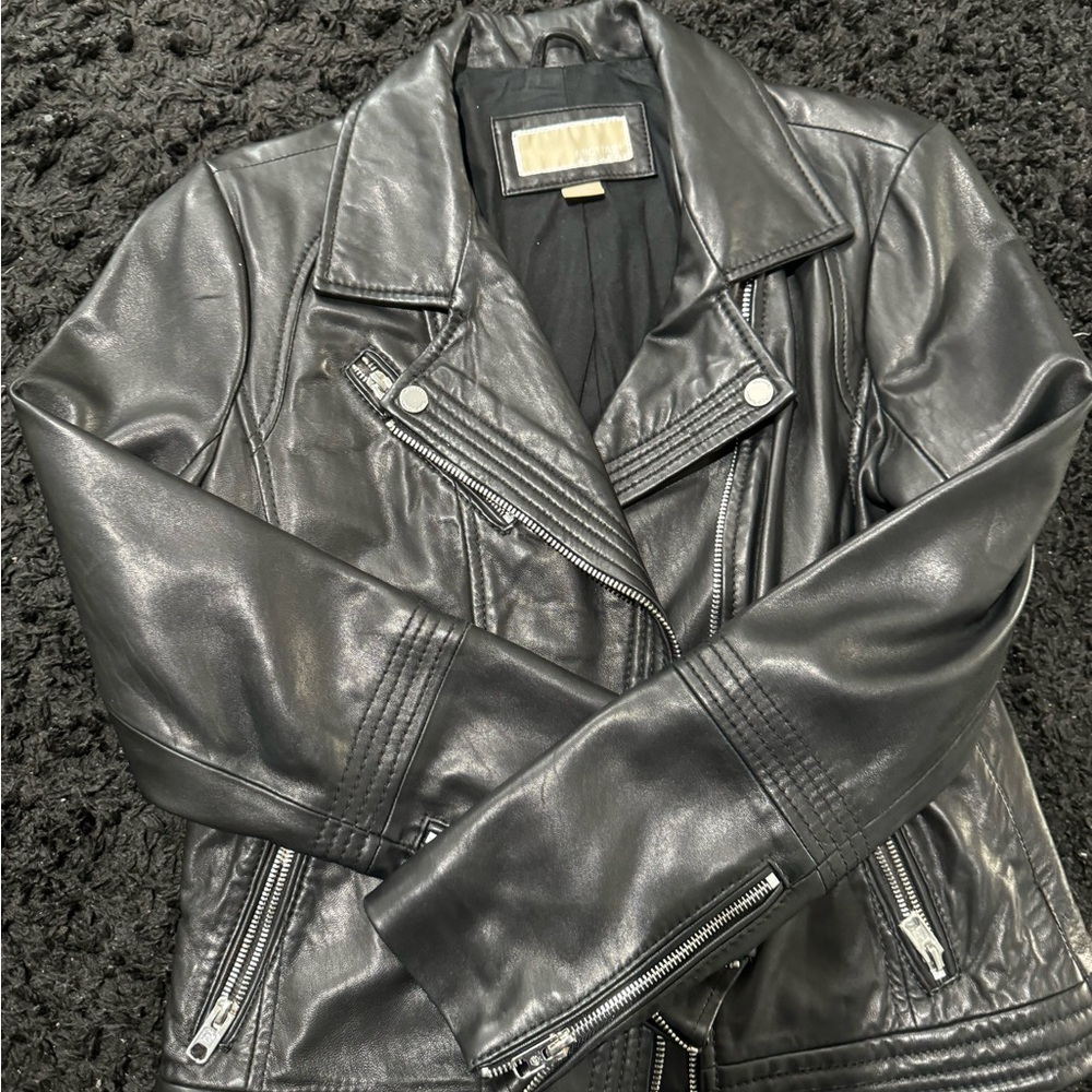 Michael Kors Black Leather Jacket